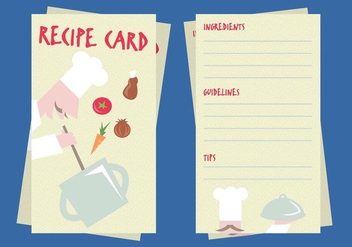 Recipe Card Illustration Vector - Free vector #385379